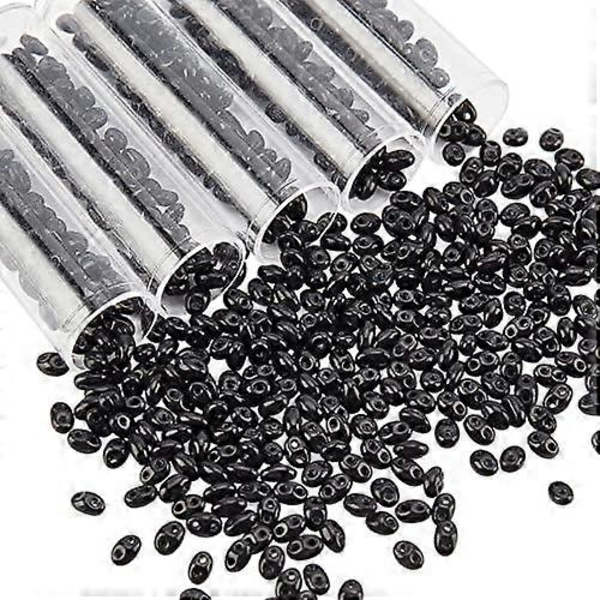 3500 st Cylinder Glasfrö Pärlor 10 Färger Glasfrö Pärlor Glas Distans Pärlor Runda Hål Frö Pärlor