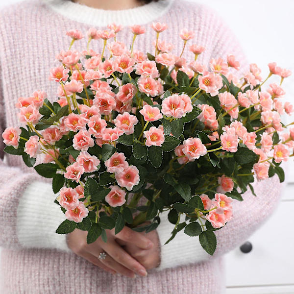 5 st 14' sidenrosor konstgjorda blombukett 5 stjälkar bröllop heminredning