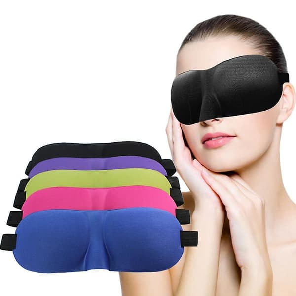 Sovmask för Män Kvinnor, 3D Konturformad Sovmask (1 st) Blue