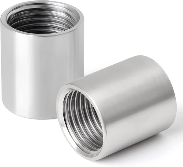 1/2\" Rostfritt Stål Honraka Raka Koppling, 5st dn15