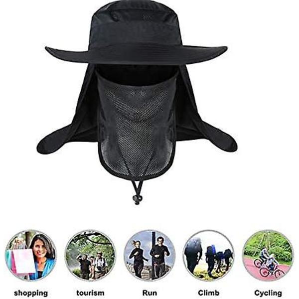 Fiskehatte, foldbar Nylon Vandrehat UV Beskyttelse Klaphat