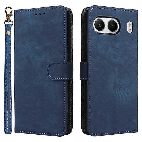 Kompatibelt Plånboksfodral för OnePlus Nord 4 RFID PU Läderfodral Ställ Blue