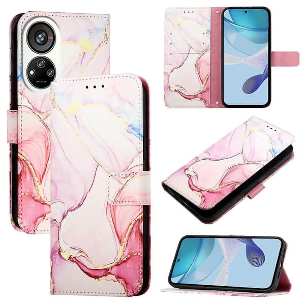 Marmor Läder Telefonfodral För ZTE Blade V40s