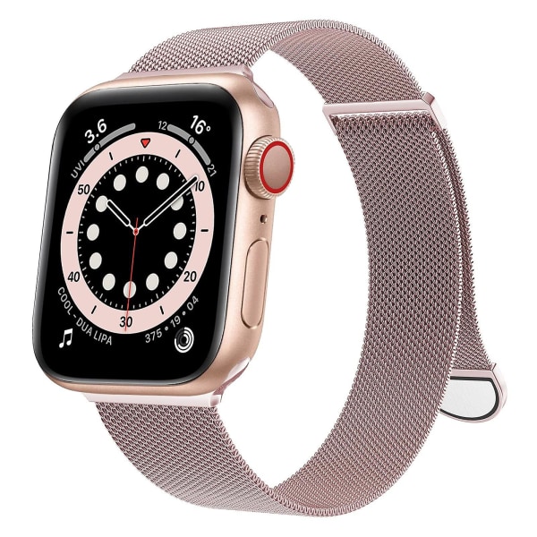 För Apple Watch Band Series Se 7 6 5 4 3 2 1 38 mm 40 mm 41 mm 42 mm 44 mm 45 mm kvinnor och män, byte av magnetspänne i rostfritt stål för Iwatch