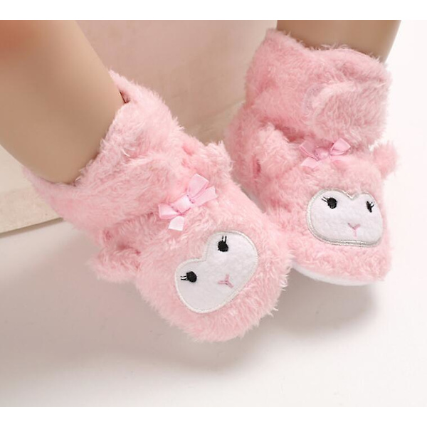 Baby Unisex-baby Hyggelige Fleece Sutsko Cat pink 11cm