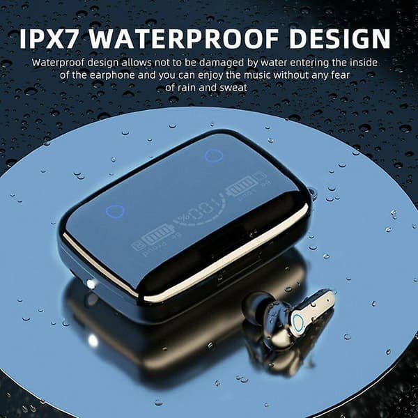Langattomat Bluetooth 5.1 -kuulokkeet iPhone Samsung Android -puhelimille Black