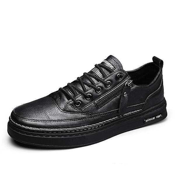 Herre Casual Sko Lædersko Board Sko Frc928 Black EU 41