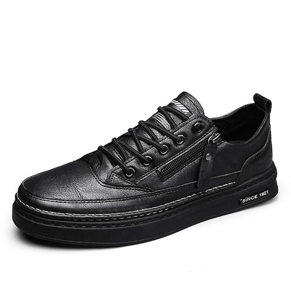 Miesten vapaa-ajan kengät nahkakengät lautakengät Frc928 Black EU 44