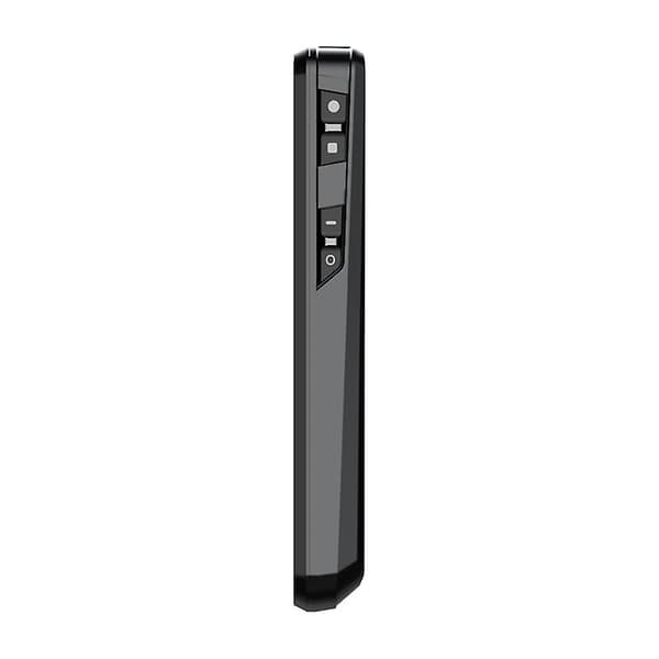 Digital stemmeopptaker med avspilling, MP3, USB-lading, svart