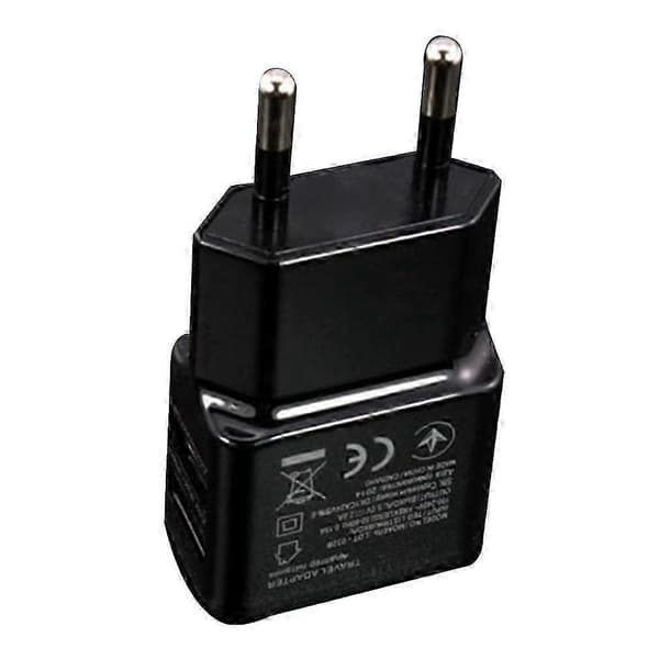 Dual USB Strømadapter Hurtig Opladning Rejseoplader til Mobiltelefoner white