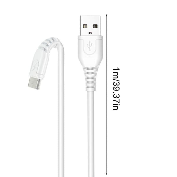Hurtigopladningskabel Fleksibelt USB-kabel USB C til USB A Opladningskabel Datakabel Hurtig Overførsel Mobiltilbehør Micro USB