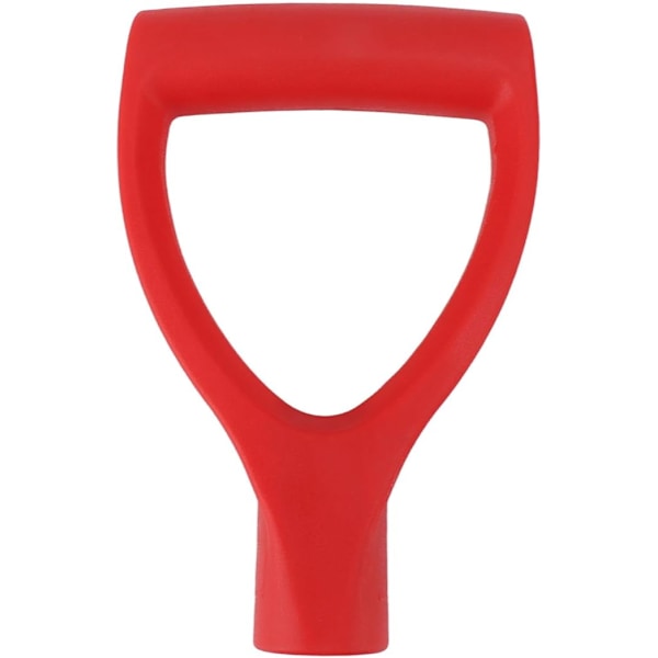D-spade håndtag indvendig diameter på 3,2 cm/1,26\" erstatningsspade håndtag i plast til gravning og oprivning (rød)