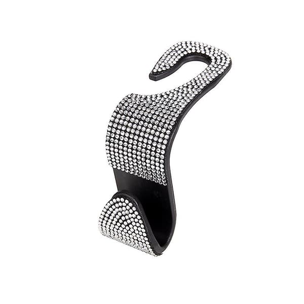 4 st Bling Rhinestone Bilkrokar för kvinnor - silver