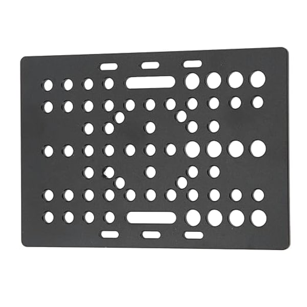 Hög hållfasthet, svart anodiserad aluminiumplatta för 3D-skrivare, universell linjär V-slitsskena. Remskiveset för byggplattor, (planka)