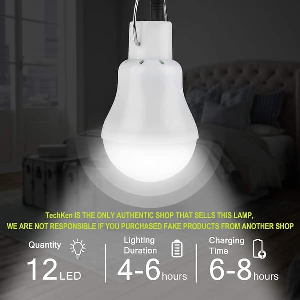 2 Bærbare Solar Campinglys, Led Solar Lyspære Solar Nødlampe Lys Hage Lantern Solar Belysning Med Krok Lyspære Panel For Camping,