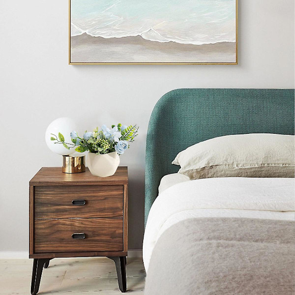 Enkel geometrisk blomkruka simulerad blomma dekoration vardagsrum matbord krukväxt dekoration hem grön växt bonsai blue