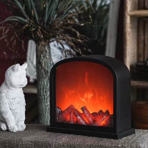 USB Flammeløs Peis Lampe