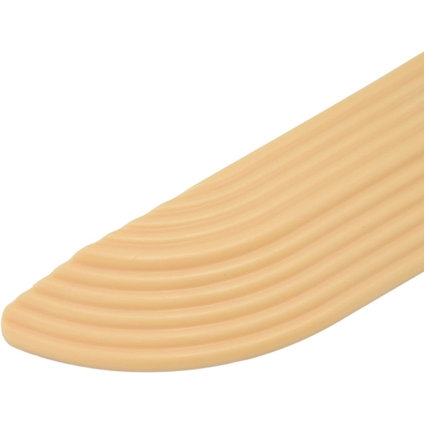 4 st universell sopdörrtröskel trapprullstol gummi tröskel skyddande ramp, för ytremsa och skoter elektriska trösklar dörröppningar badrum (beige)