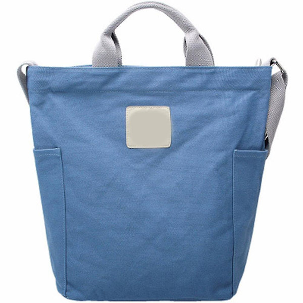 Dame Lærreds Tote Håndtasker Casual Skuldertaske Crossbody Daglig Arbejde Skoletaske blue