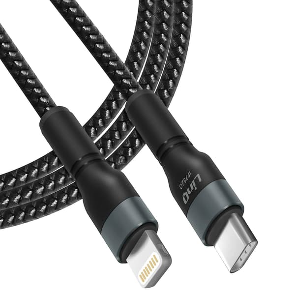 USB-C till Lightning Power Delivery 27W Kabel Snabbladdning 2m Längd LinQ