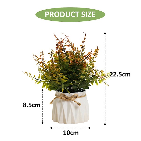 Plastpotter, Gresskuler, Grønne Planter, Potteplanter, Simuleringsblomster, Kreative Ornamenter, Kunstige Planter style3
