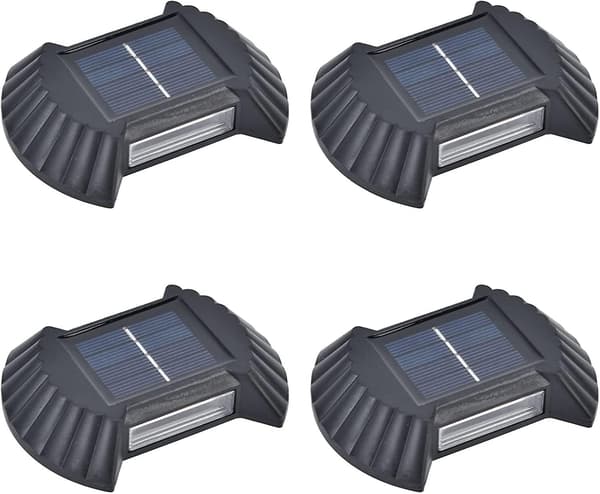4 stk. Multifunksjonell Vanntett Solcelle Vegglampe LED Solcelle Vegglampe