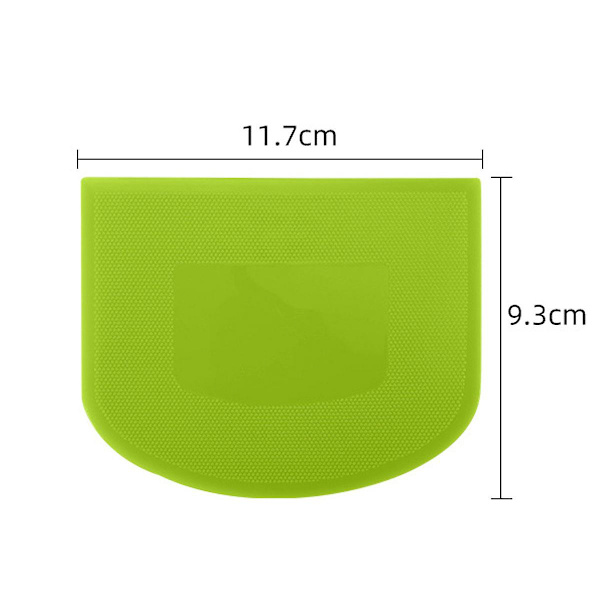 Degsskrapa Skrapdegkort - 3 st BPA-fri PE-plast Flexibel Kakspa, Skarp Hörnssilikon Degsskrapa, Halkskydd Degkort Sili