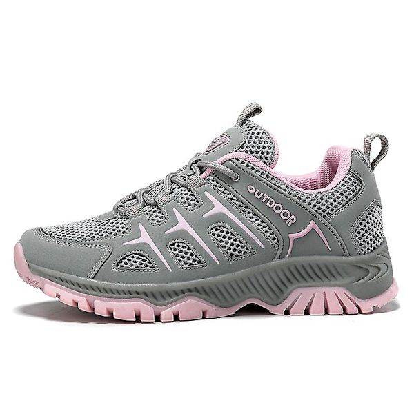 Damesko Lav Ankel Fritidssko For Utendørs Sti Vandring Trekking Gåing 3Ds2101 Pink EU 41
