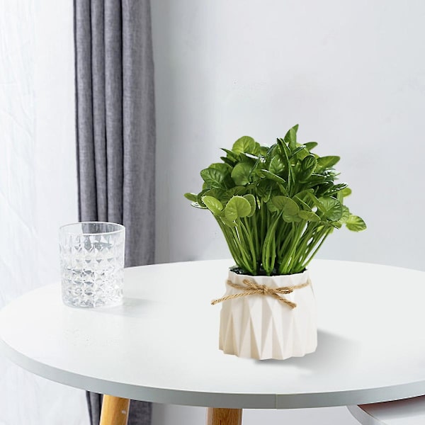 Plastpotter, Gresskuler, Grønne Planter, Potteplanter, Simuleringsblomster, Kreative Ornamenter, Kunstige Planter style1