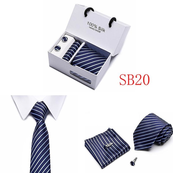Herr slips Spot presentask 5 delar kostym grupp slips Business formell bröllop slips B20