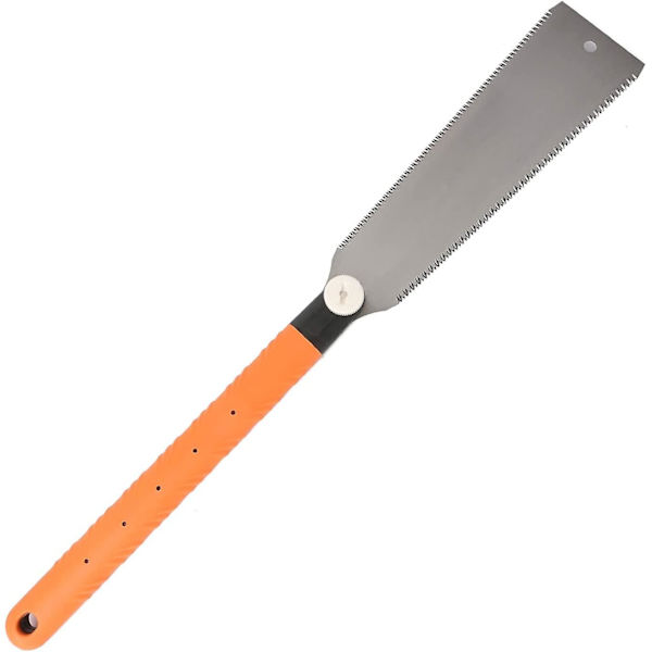 Ryoba såg japansk dubbelsidig handsåg - utbytbar motorsåg med flexibelt blad, orange