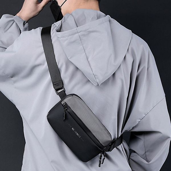 Ny trend ficka-utomhus reseficka mode enkel nylon ficka grey