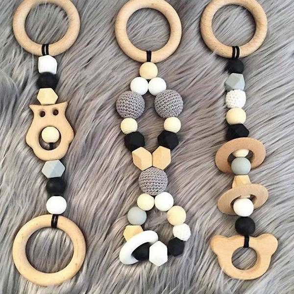 40 stk. Natur Tretringer, 8 Størrelser Ubehandlede Tretringer For Håndverk Makrame Ringer Tresirkler For DIY Håndverk, Ringanheng Og Koblingssmykker