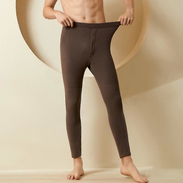 Polstrede fortykkede efterårsbukser Herre Varme bukser Vinter Sweater Line Bukser Liner Bukser XL 170-82 Light Grey