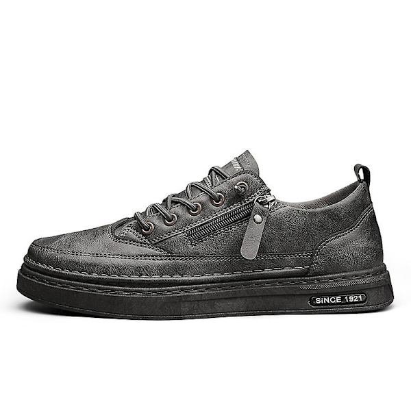 Herr Casual Skor Läder Skor Brädskor Frc928 Gray EU 44