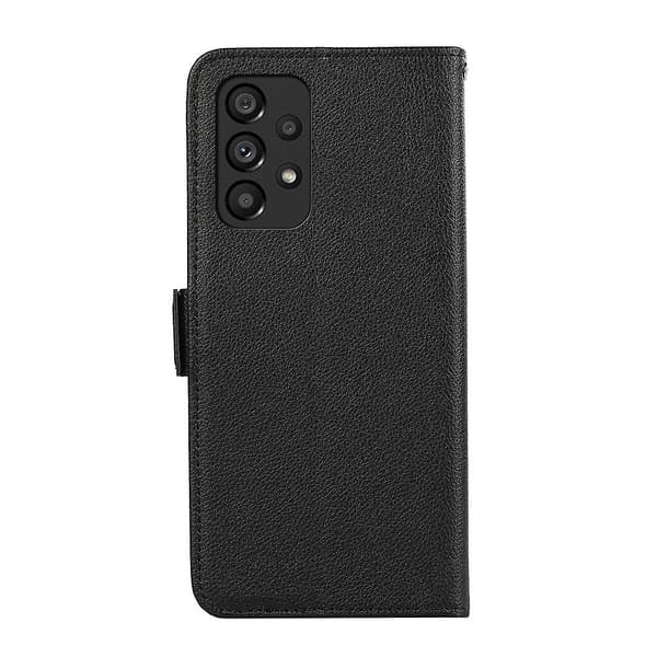 Side-Magnetisk Litchi PU-deksel for Samsung Galaxy A53 5G Black