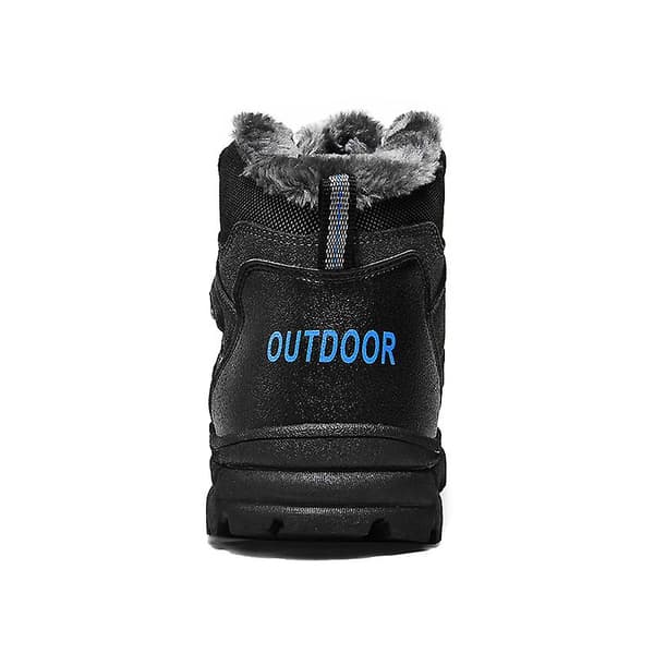 Herr vandringsskor Mid-Top varma fleece bomullsskor Fr9055 Gray EU 40