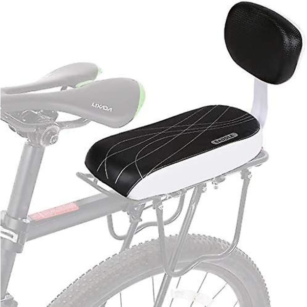 Barnstol, baksäte för cykel, tillbehör till cykeldelar, med mjuk kudde och ryggstöd