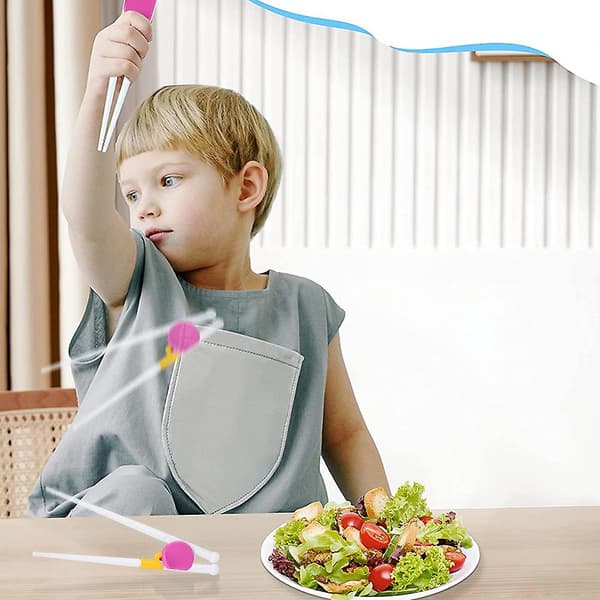 2 st Baby Learning Chopsticks Spädbarn Learning Chopsticks Baby Practice Chopsticks Barnens Bestick style1