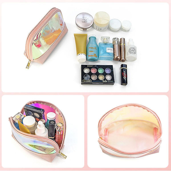 Iridescent Necessär Bärbar Dragkedja Toalettväska Vattentät Kosmetiska Väskor Presentpåsar För Kvinnor Flickor style4