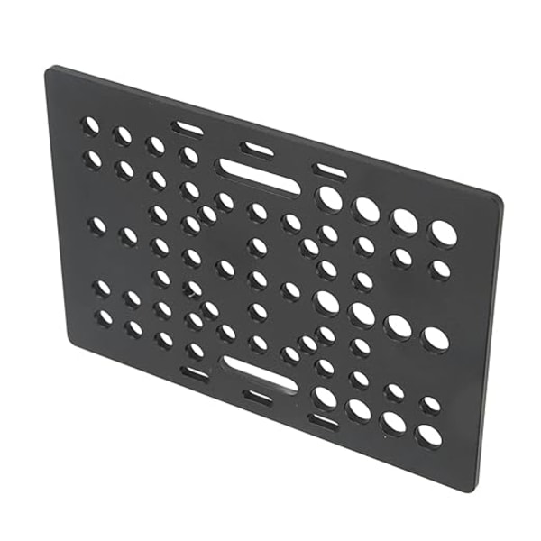 Hög hållfasthet, svart anodiserad aluminiumplatta för 3D-skrivare, universell linjär V-slitsskena. Remskiveset för byggplattor, (planka)