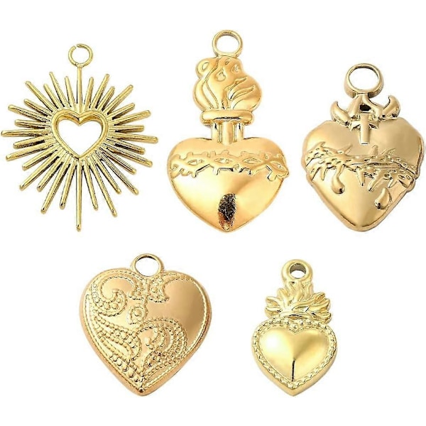 1 Æske Hellige Hjerte Charms Bulk Klik for Mere Assorteret Hjerte Charms Kollektion Valentinsdag Hjerte Kærligheds Charms Påske Hellige Hjerte Charm til