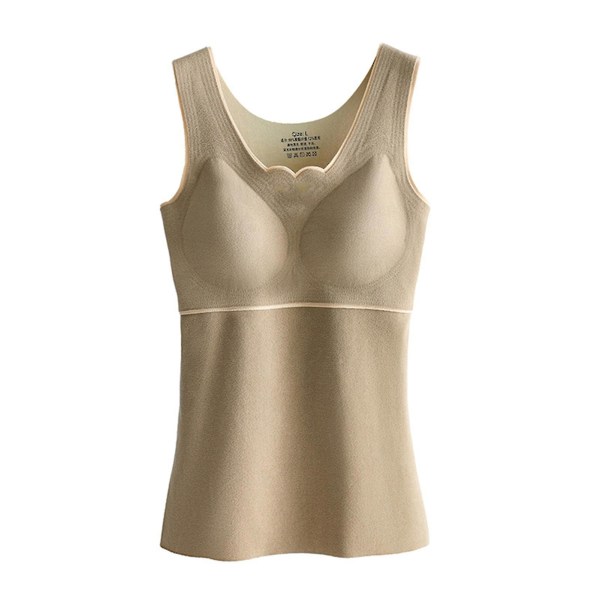 Indre Fleece Termovest Bedste Termoundertøj Til Piger Ærmeløse Intime Toppe 2XL Khaki