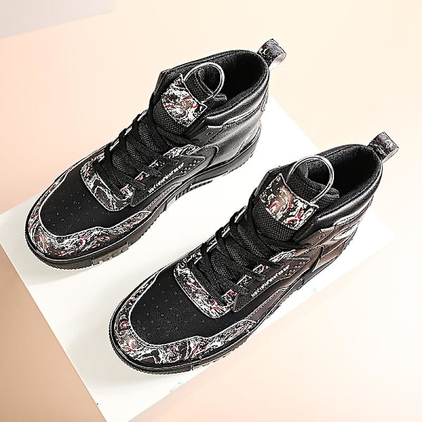 Herre Sports Løbesko Basketballsko Åndbare Sneakers Fr9966 Black EU 41
