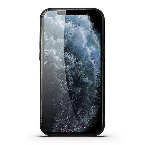 För Iphone 12 / 12 Pro Kortplatser Full täckning Pu+tpu Telefonfodral (grå) Black