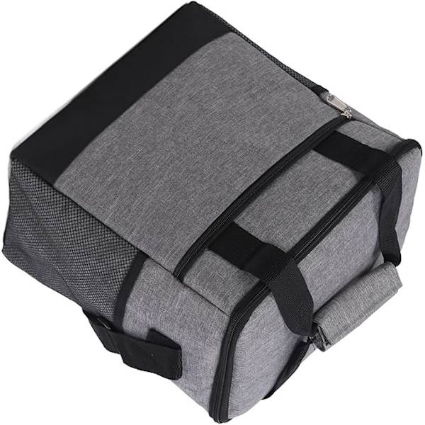 Grå Isolerad Lunchväska Oxford-duk Multifunktionell Bärbar Vikbar Premium Soft Cooler Termisk Cooler Läckagesäker Kylväska För Lunchpicknick