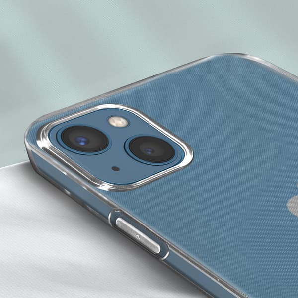 Cover til iPhone 13 Silikone Blødt hærdet Glas 9H klar