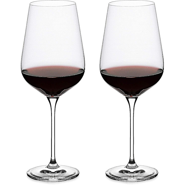 Premium Kristallvinglas (set om 2) - handblåst - klart, perfekta vingåvor för fest, alla hjärtans dag, årsdag eller alla tillfällen