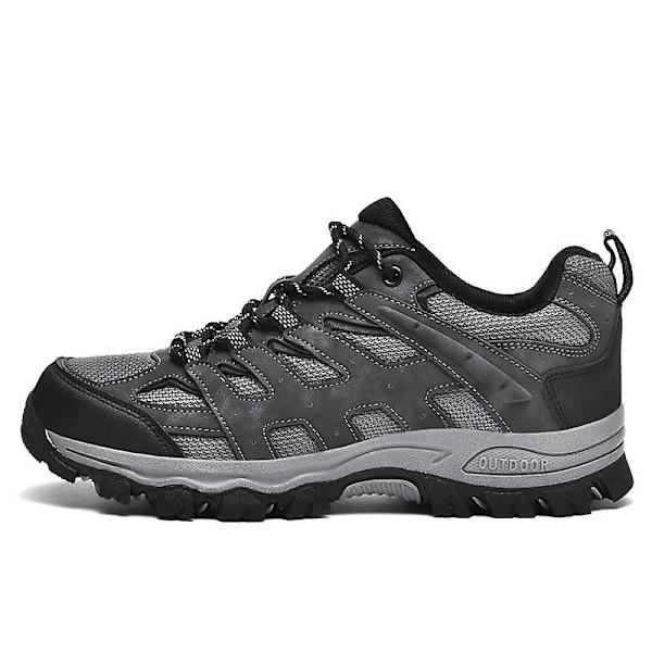 Herre Dame Vandresko Lav Top Sneakers Til Udendørs Trailløb Trekking Vandring 3D2388 Gray EU 41