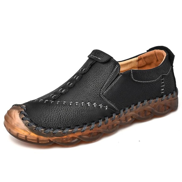 Herr Casual Skor Läder Loafers 3038 Black EU 38